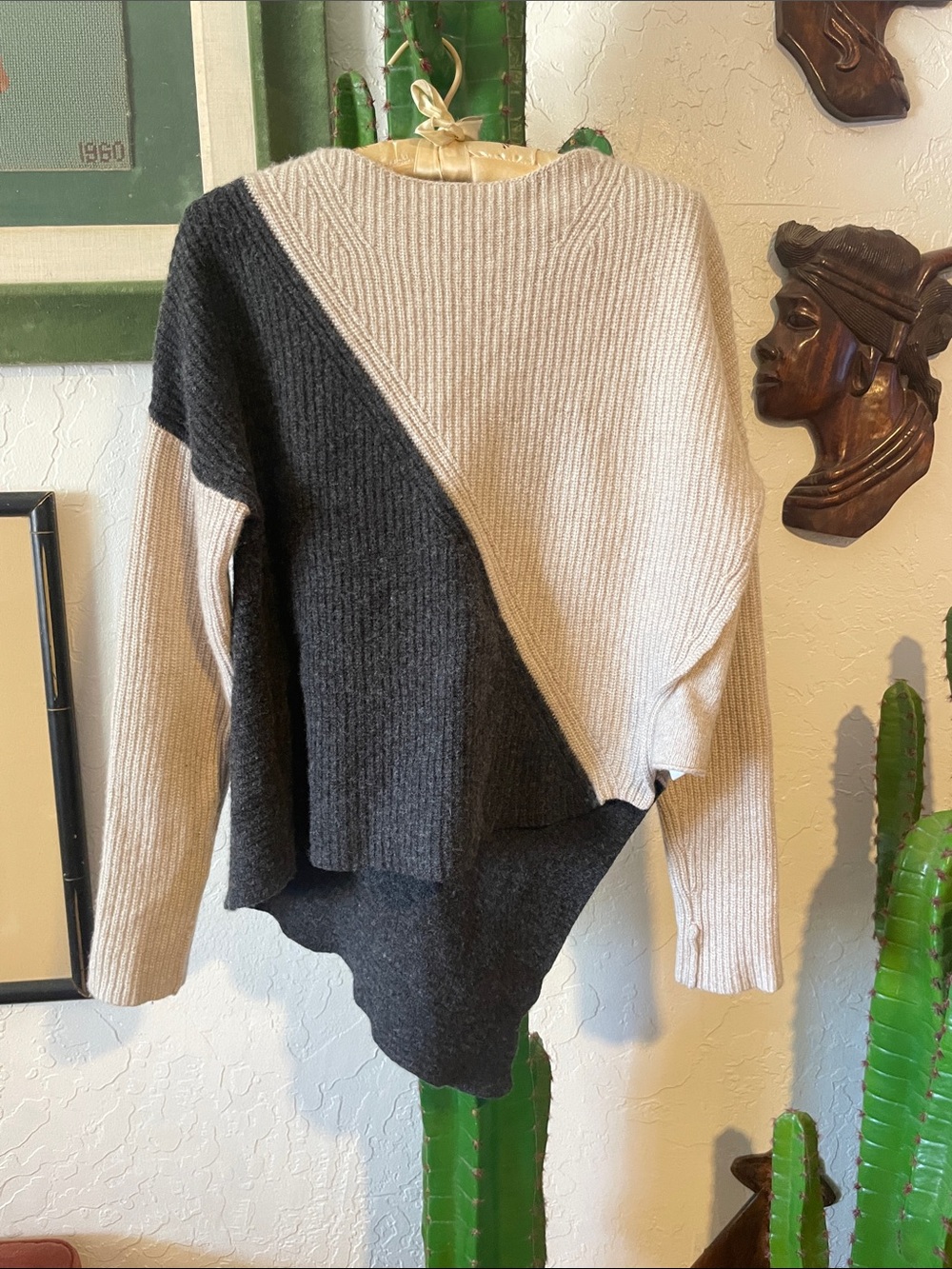 Brochu Walker Wool Asymmetrical Sweater Size M